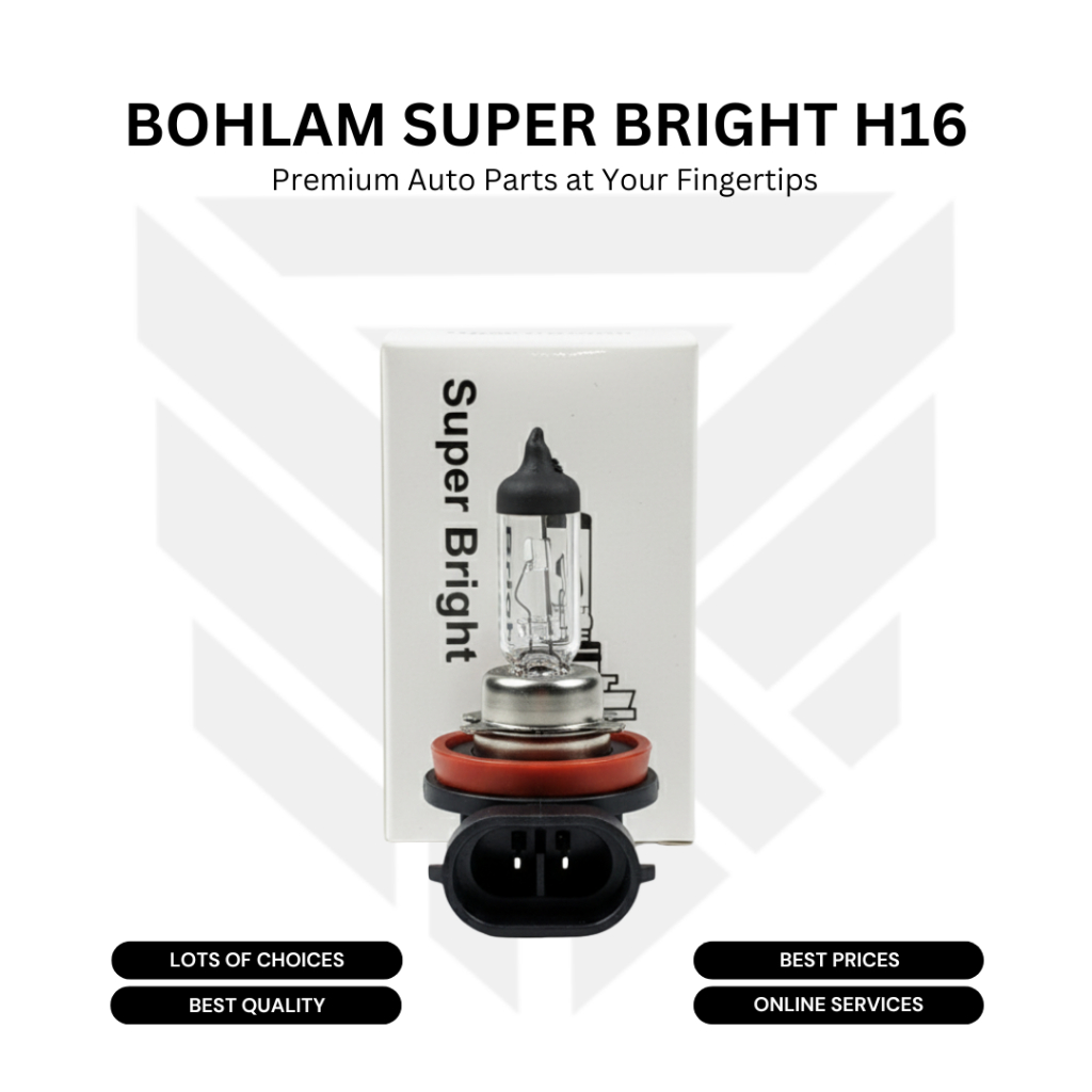 Bohlam Halogen H16 12V 19W Super Bright | Foglamp Kabut Mobil OEM Avanza Xenia Calya Sigra Kuning