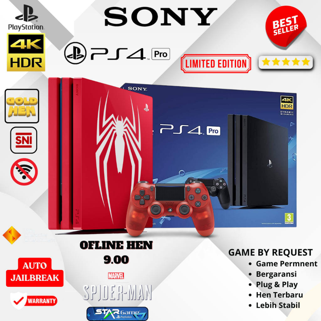 Sony Playstation 4 Pro 1TB Ps 4 Pro 4k 1TB