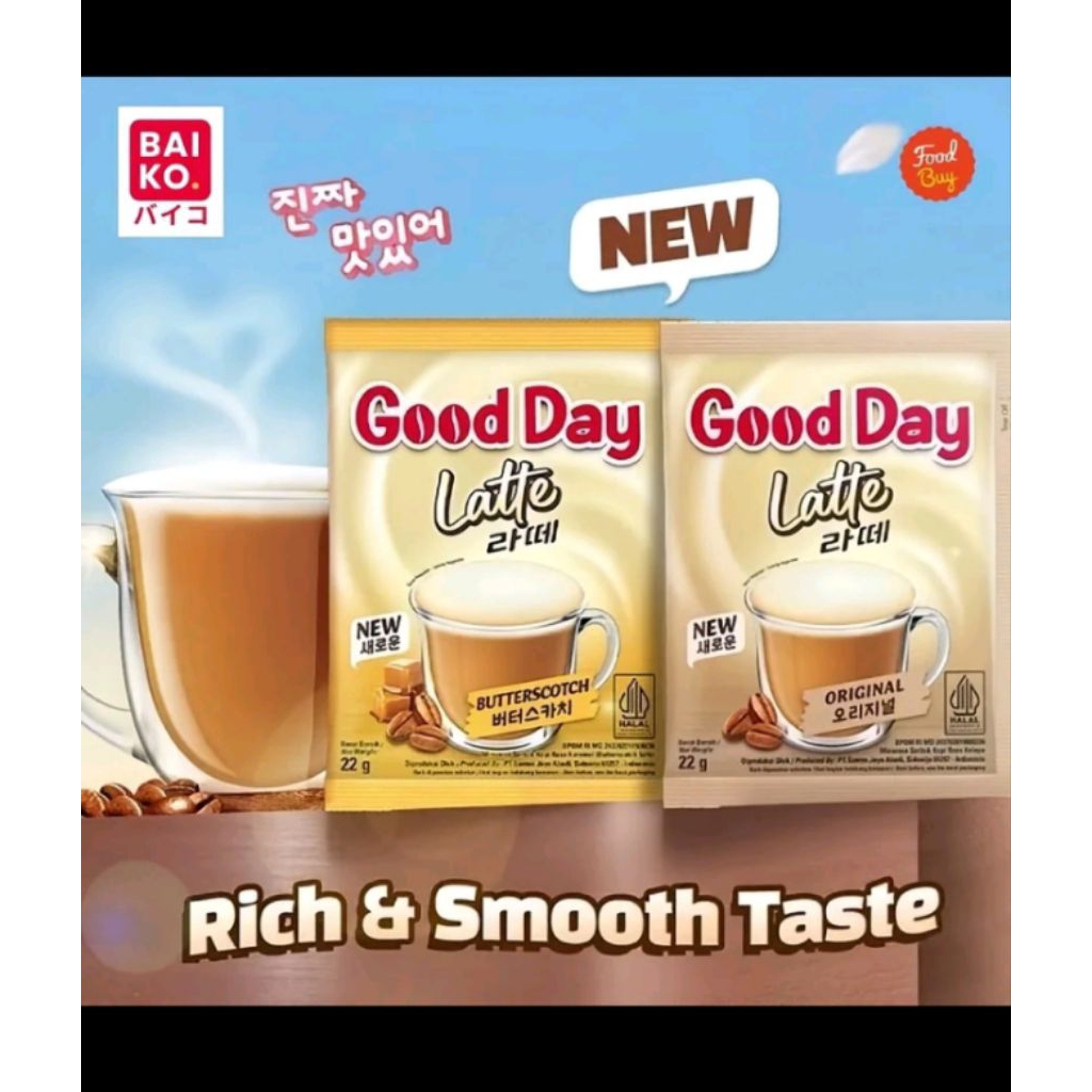 Good Day Latte Original dan Good Day Latte Butterscotch Kopi Terbaik