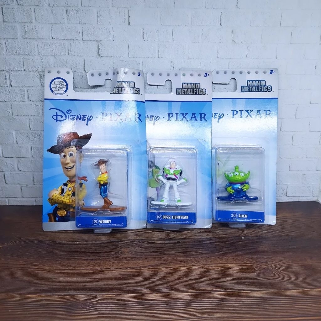 New Action Figure woody, buzz lightyear, alien ori disney pixar Nano metalfigs jada nano