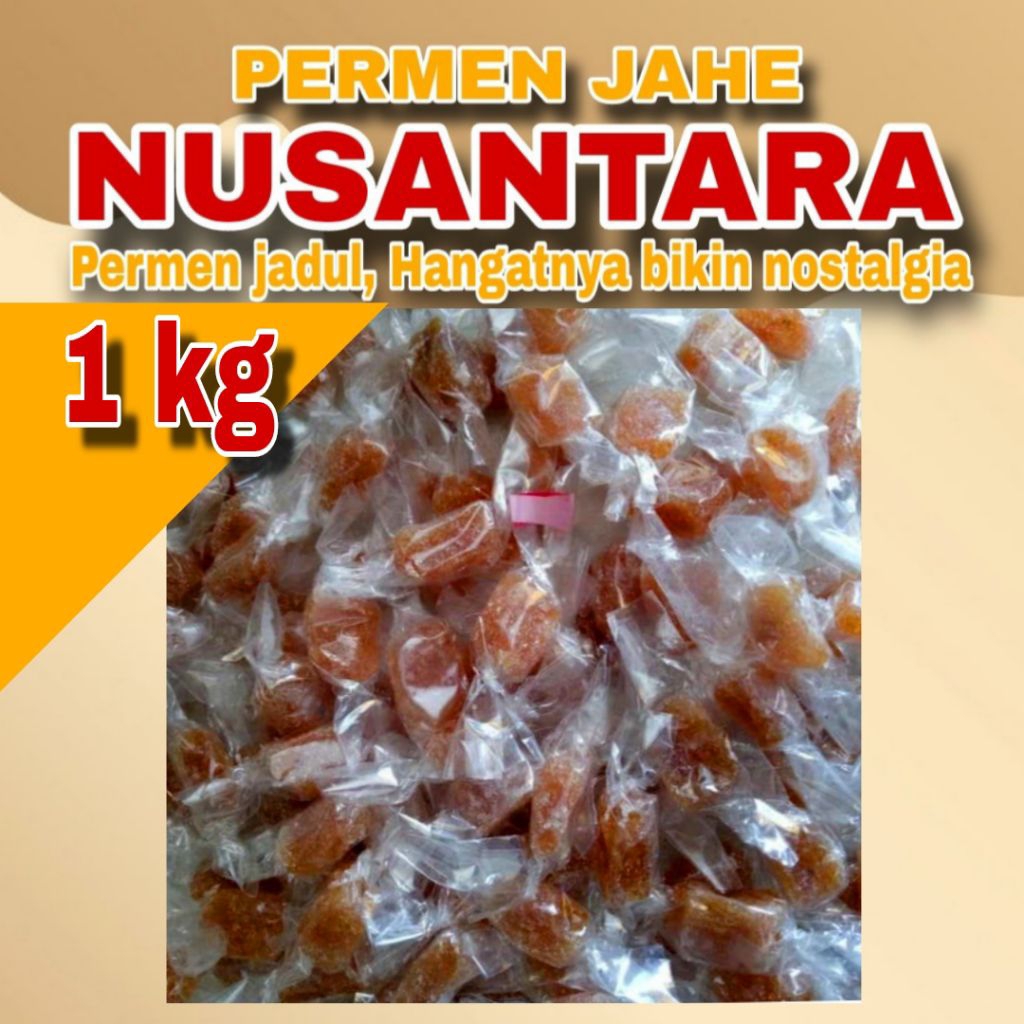 Permen jahe jadul kemasan 1kg / permen jahe jadul