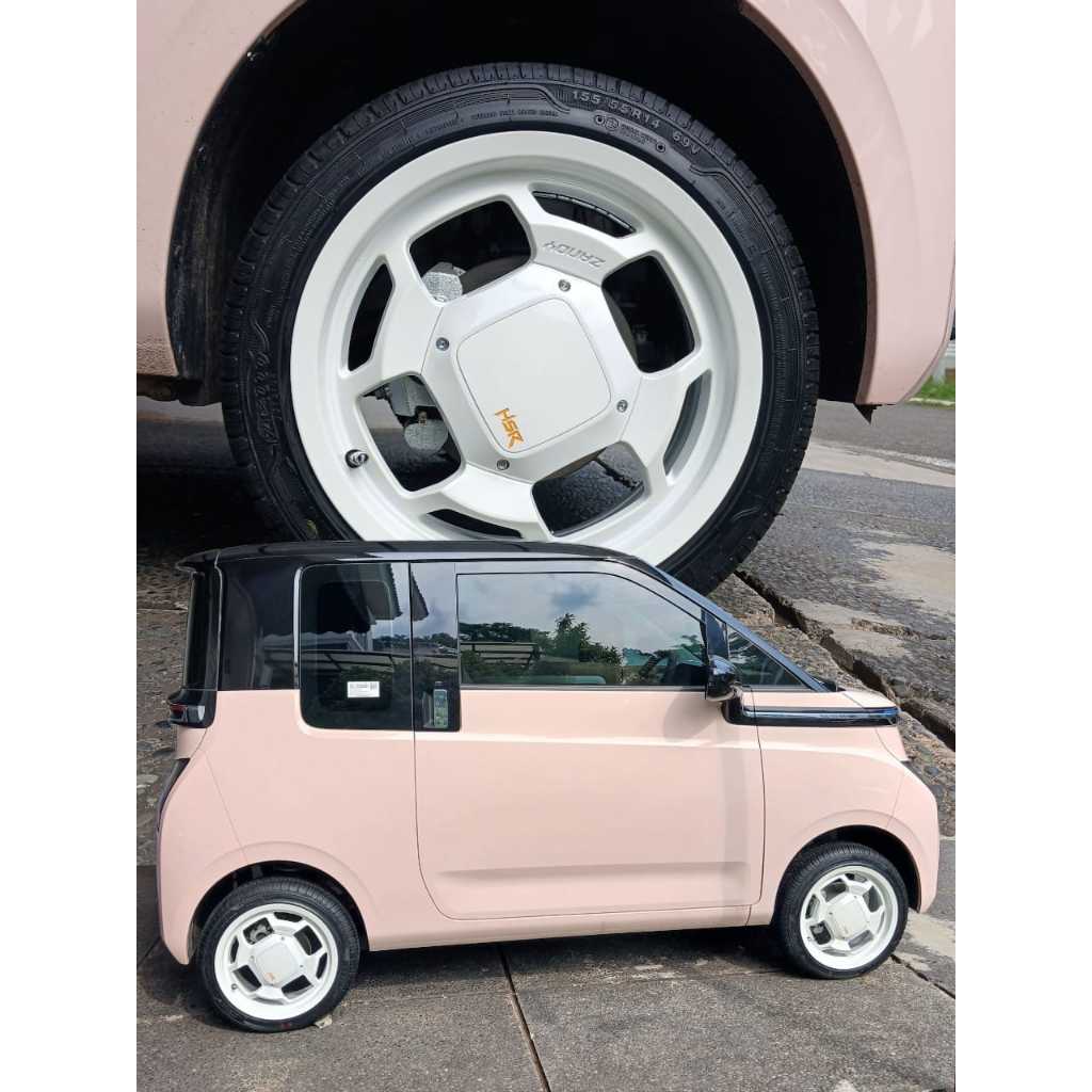 PROMO Velg Mobil Racing HSR Ring 14 White HSR ZANDY mobil wuling aiev diskon velg dan ban r14