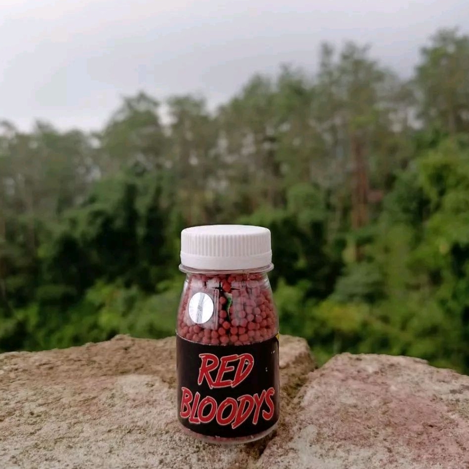 Pelet Red Bloodys Pakan Ikan Channa Red Maru, Limbata, Auranti, Stewarti, Andrao, Barca, Pulchra, As