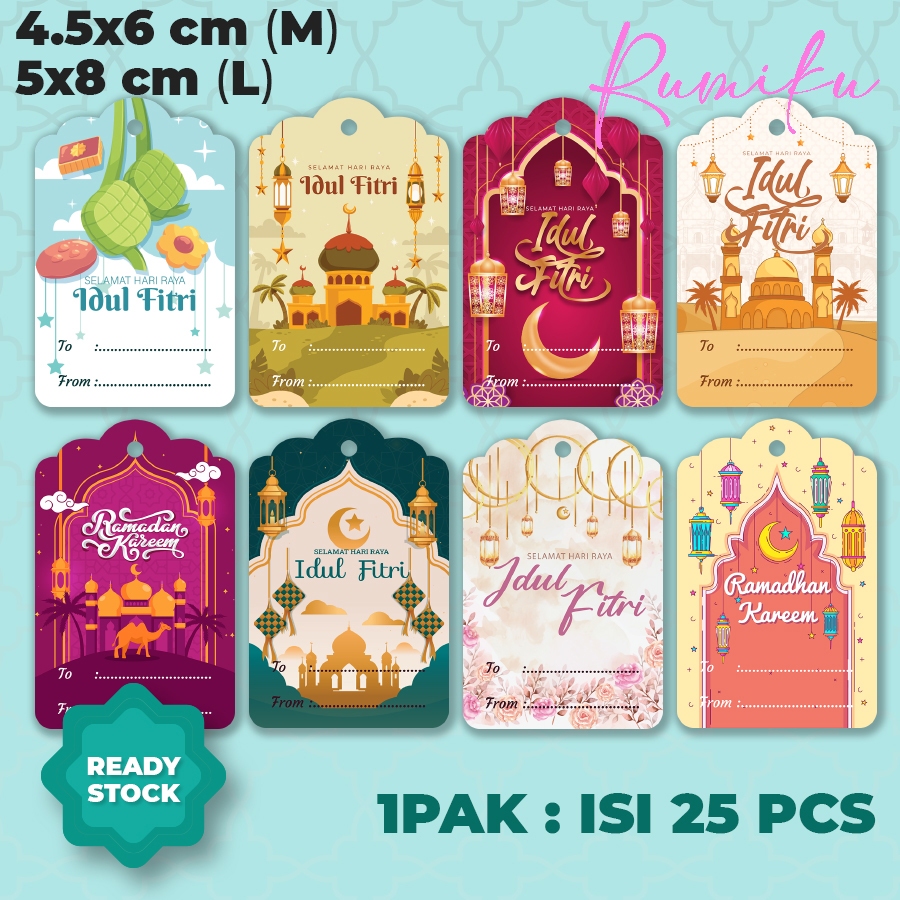 [Custom] HANG TAG IDUL FITRI - TAG IDUL FITRI - IDUL FITRI TAG - IDUL FITRI HAMPERS [25Pcs]