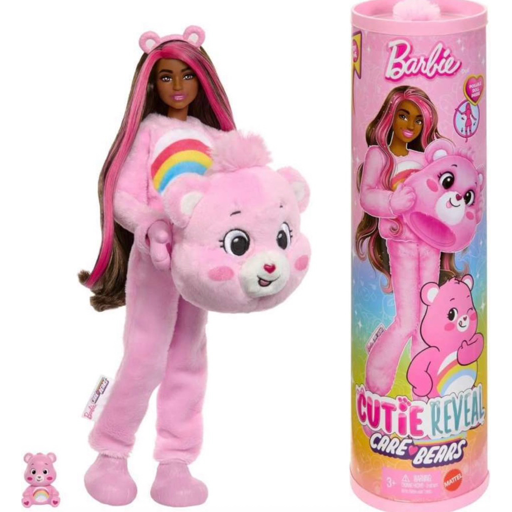 Barbie Cutie Reveal Doll Care Bears Series Pink Doll