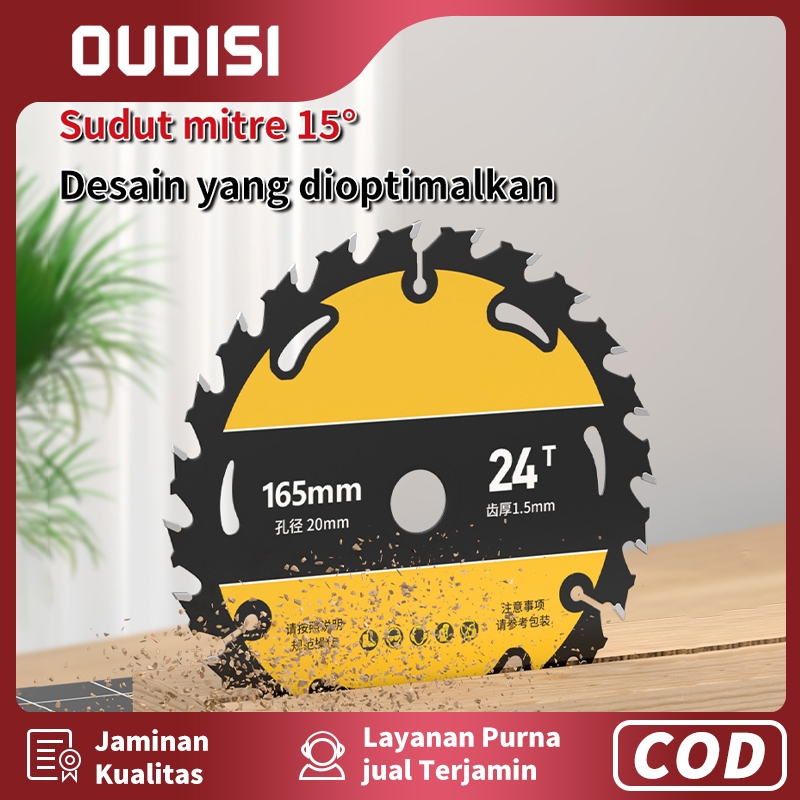 OUDISI  Gergaji Potong Mata Gerinda Gergaji Listrik Lithium Circular saw Blade Paduan 5-6inch