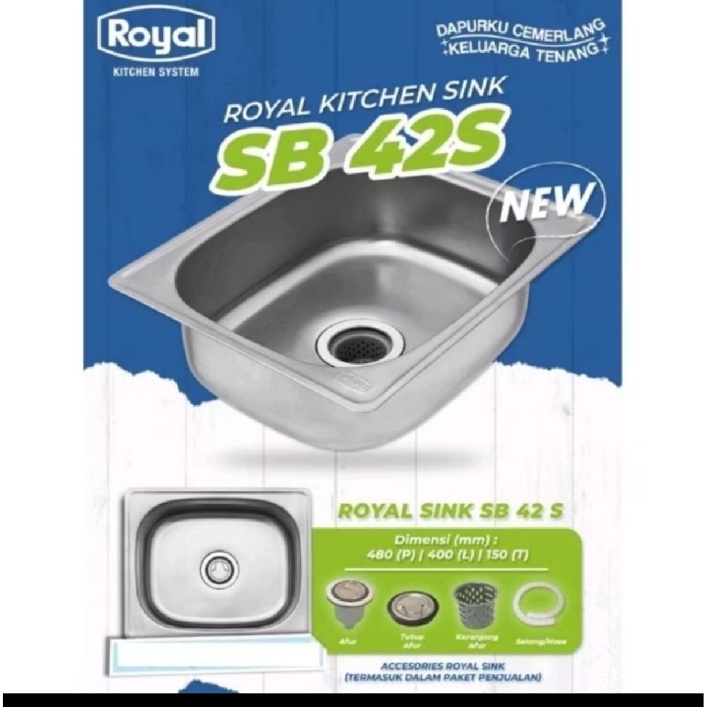 New Bak Cuci Piring Kitchen Sink Merk Royal Tempat Mencuci