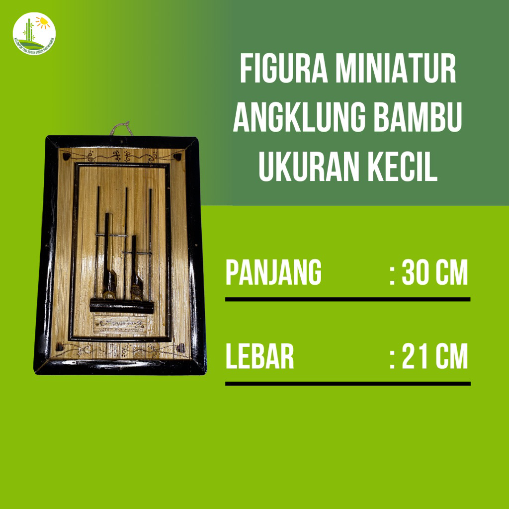 Figura miniatur angklung bambu kecil / figura bambu / figura angklung / miniatur angklung