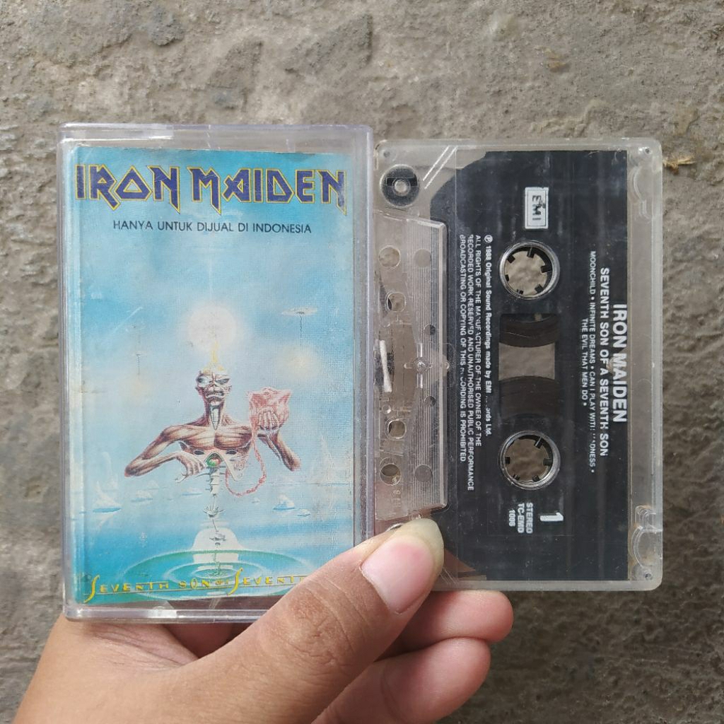 Kaset Pita Iron Maiden - Seventh Son Of A Seventh Son