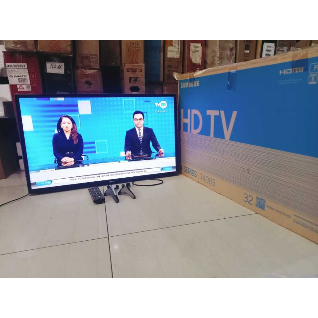 TV LED LG 32IN HD Digital TV Kondisi bekas pemakain masih segel siap pakai 6312F