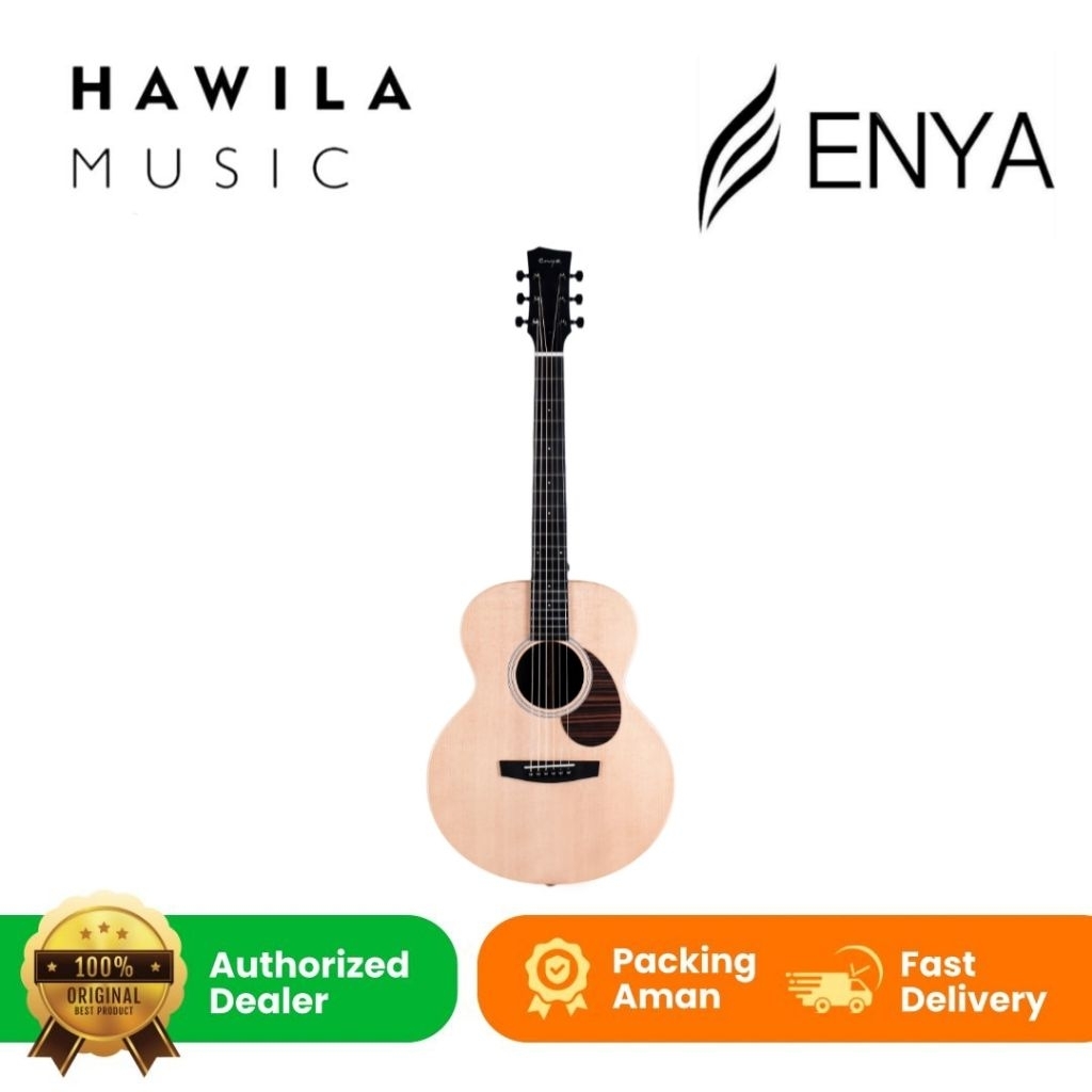 Gitar Akustik Elektrik Gitar Enya X1 Pro Max EA SP1 Eq Natural + Effect