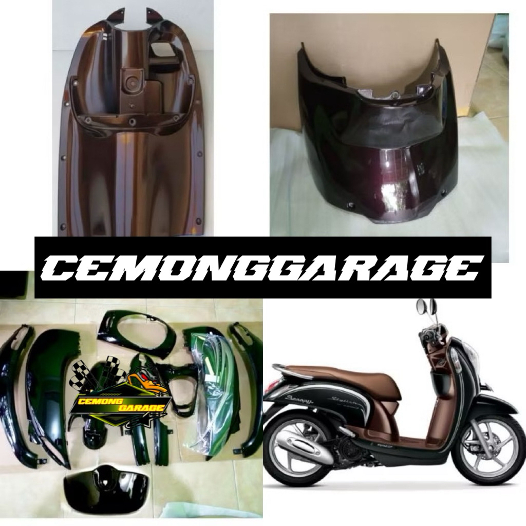 full body halus scoopy fi hitam coklat stylist 2015-2016