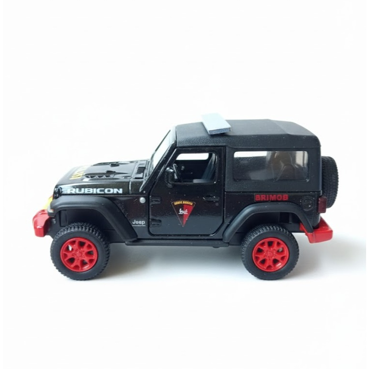 diecast jeep rubicon rmz city custom mobil brimob skala 32