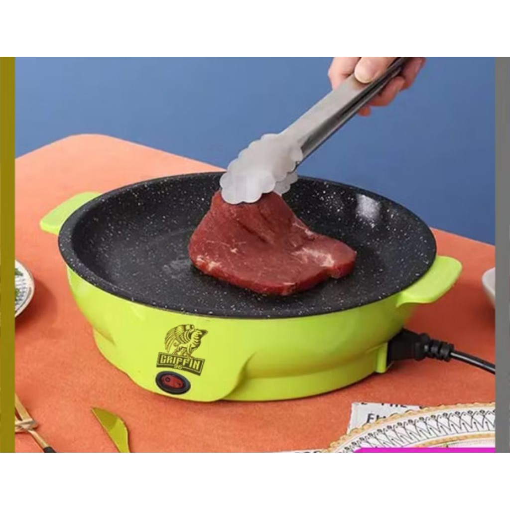 ( COD ) Pan grill elektrik / panggangan listrik / wajan panggang /  panggangan BBQ / wajan BBQ / tep