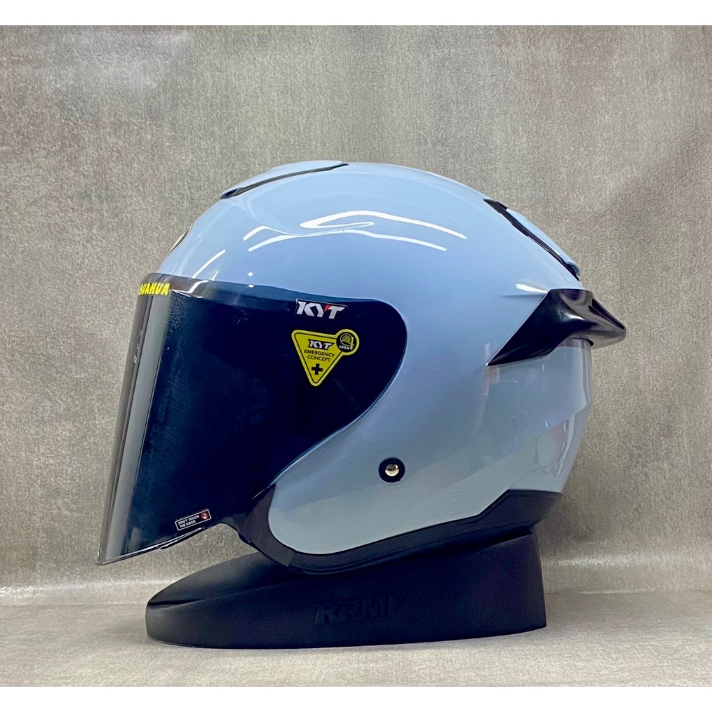 KYT KYOTO SOLID ALL WARNA PAKET GANTENG KC SMOKE FREE SPOILER 2D & 3D - HELM KYT ORI SNI HALF FACE S