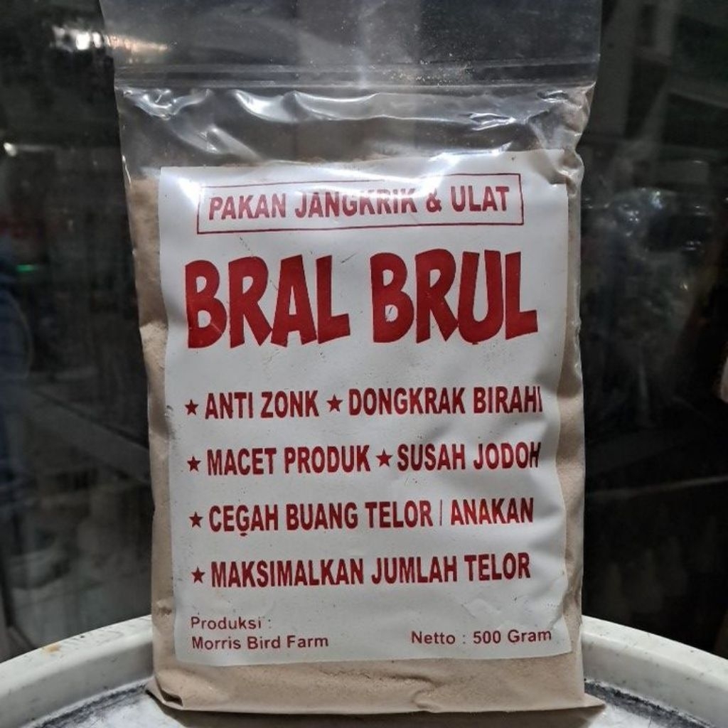 PAKAN JANGKRIK DAN ULAT BRAL BRUL