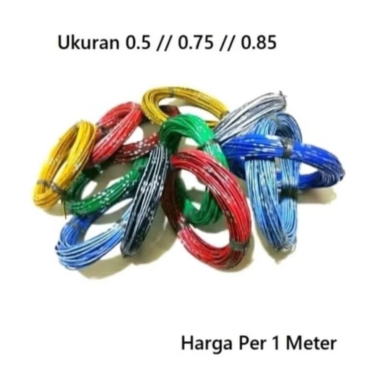 kabel serabut meteran cocok buat lampu motor dan mobil