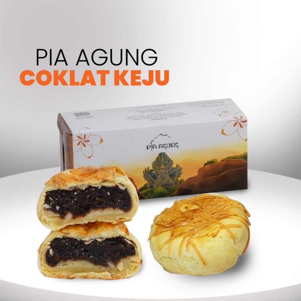 PIA AGUNG PIA BALI RASA COKLAT KEJU ISI 5PCS/PACK OLEH-OLEH KHAS BALI DAN HALAL