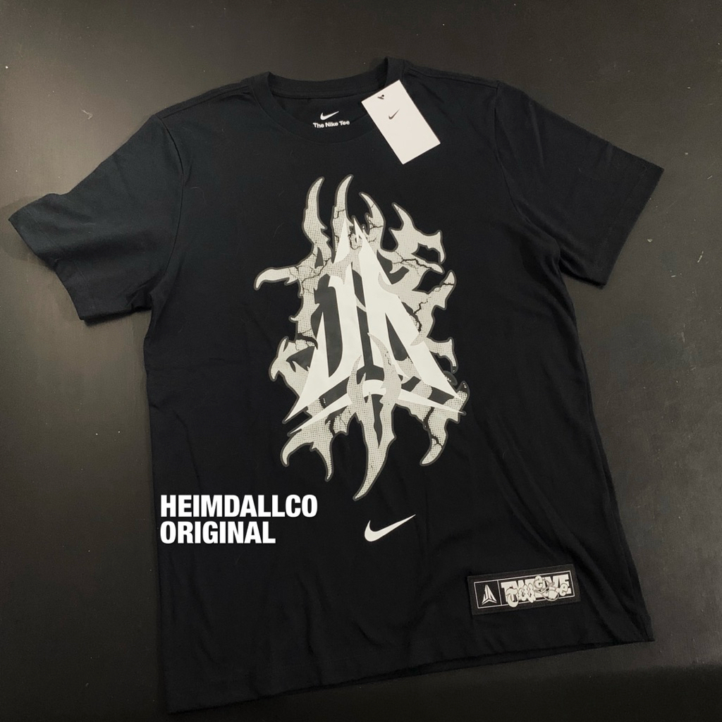 Nike x Ja Morant Signature Logo Basketball T-Shirt Black HJ3323-010 Original Resmi