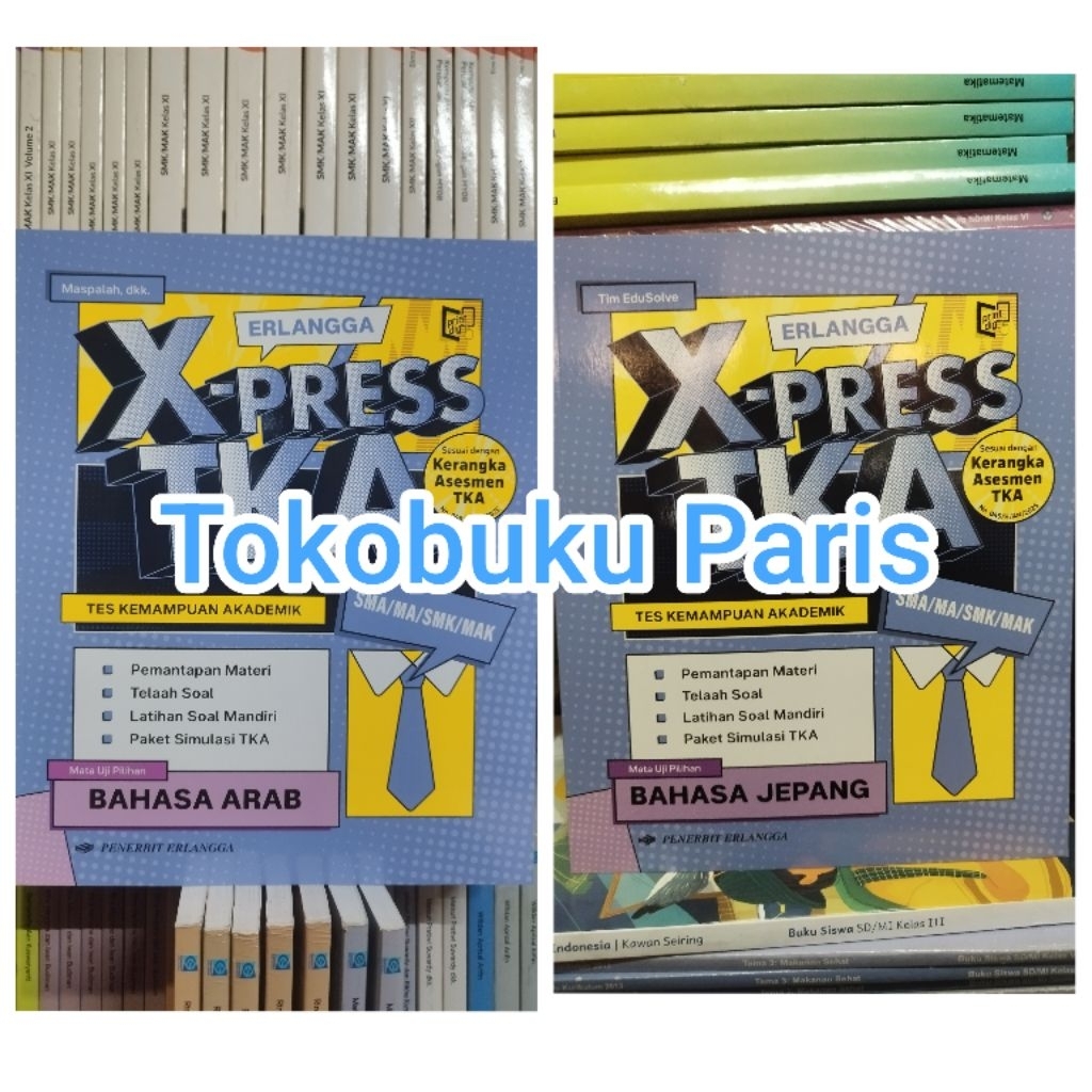 ORIGINAL Buku Erlangga X-Press TKA Bahasa Arab Bahasa Jepang SMA MA 2026 Erlangga