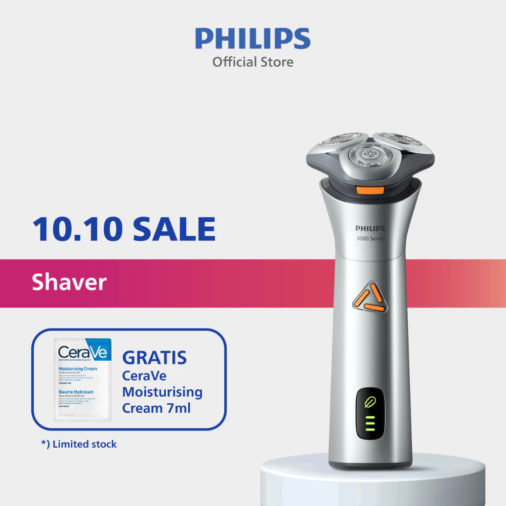 Philips | Shaver S3882/00 | Alat Cukur Electric | Untuk Kulit Sensitif | Glide Coating | Bandung