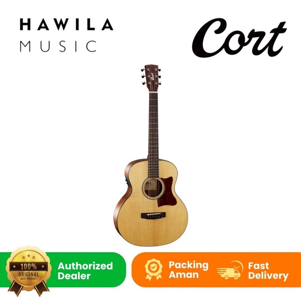 Akustik Elektrik Gitar Cort Little Cj Walnut Guitar Cort Little Cj