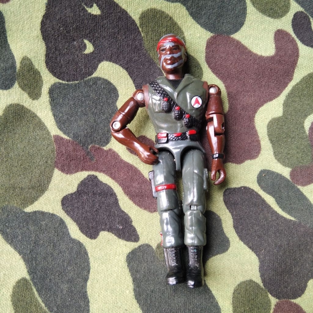 figure tentara jadul gi joe original lanard 1986 figur tentara film predator camo vintage 1986 figur