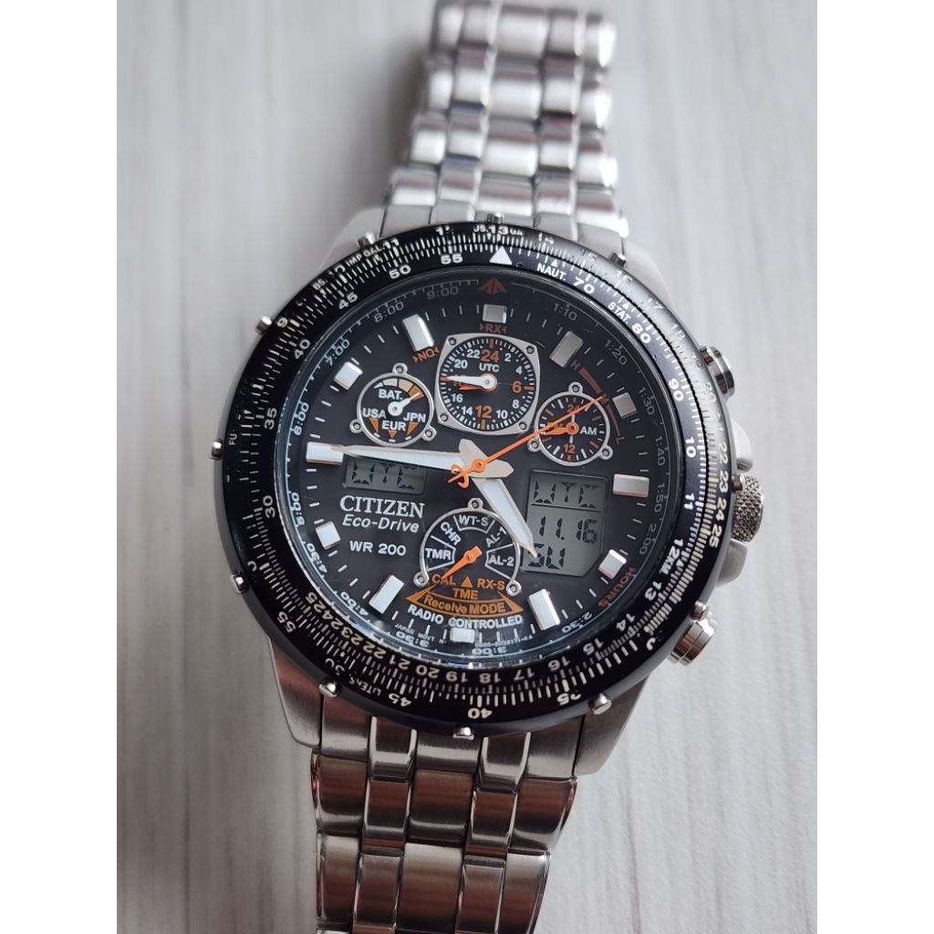 Citizen Promaster Skyhawk Eco Drive Radio Controlled U600-S041341 Stainless Steel