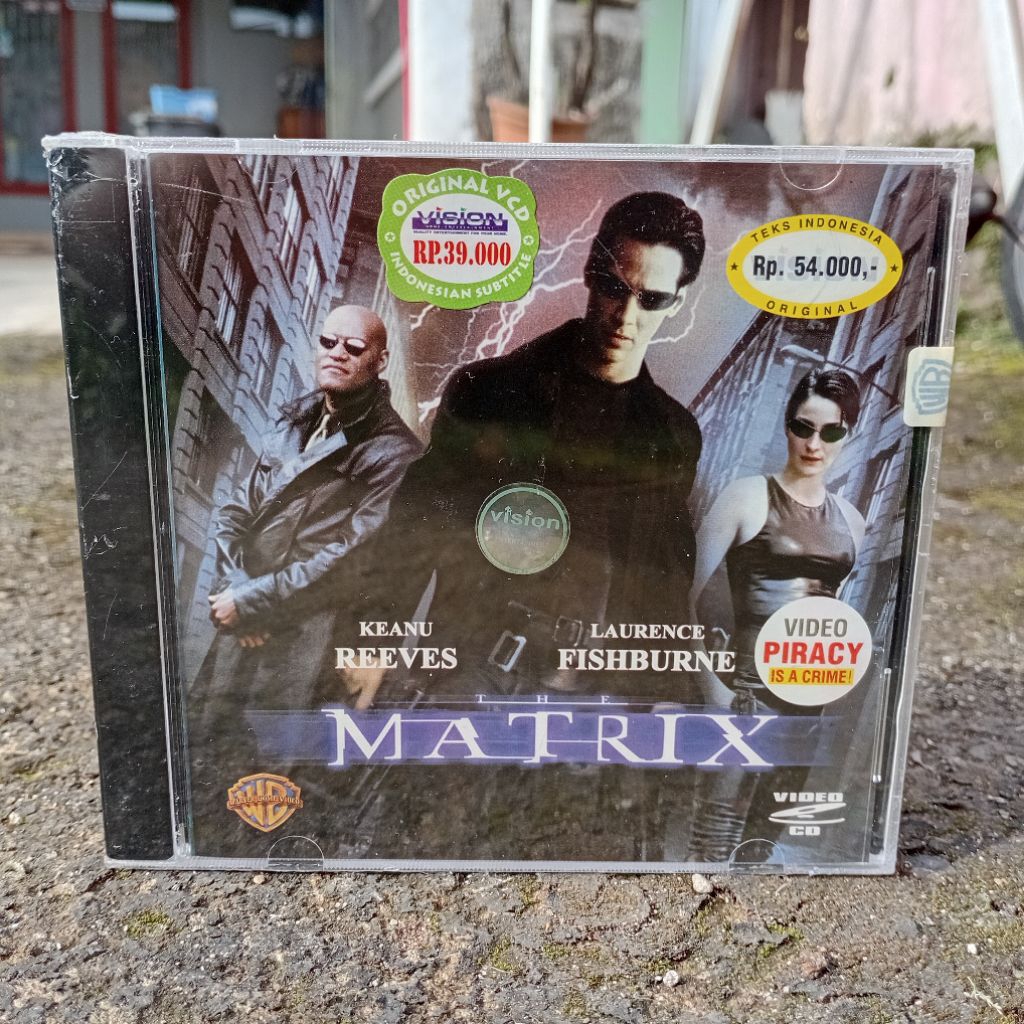 The Matrix Keanu Reeves (1999) English Audio Teks Indonesia Original VCD Warner Bros Pictures VideoC