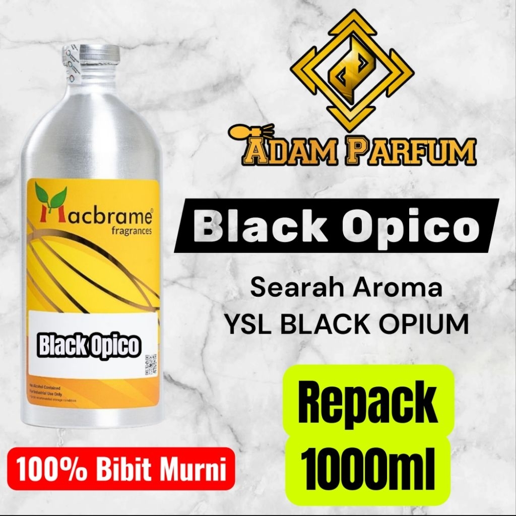 Bibit Parfum Black Opico Macbrame Repack 1L searah aroma YSL BLACK OPIUM