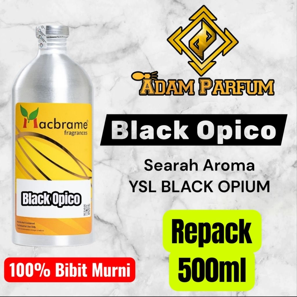 Bibit Parfum Black Opico Macbrame Repack 500ml searah aroma YSL BLACK OPIUM