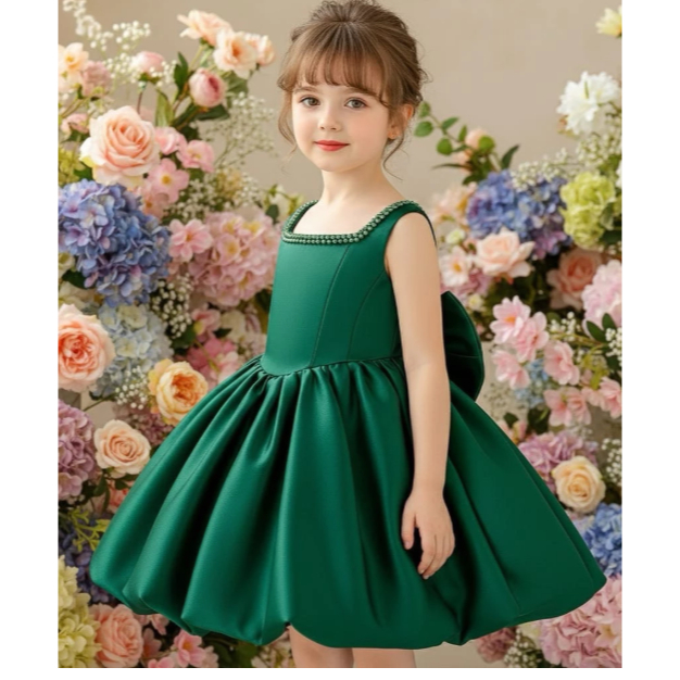 ZCY-Gaun natal anak dress natal anak baju natal anak gaun kembang anak dress kembang anak baju kemba