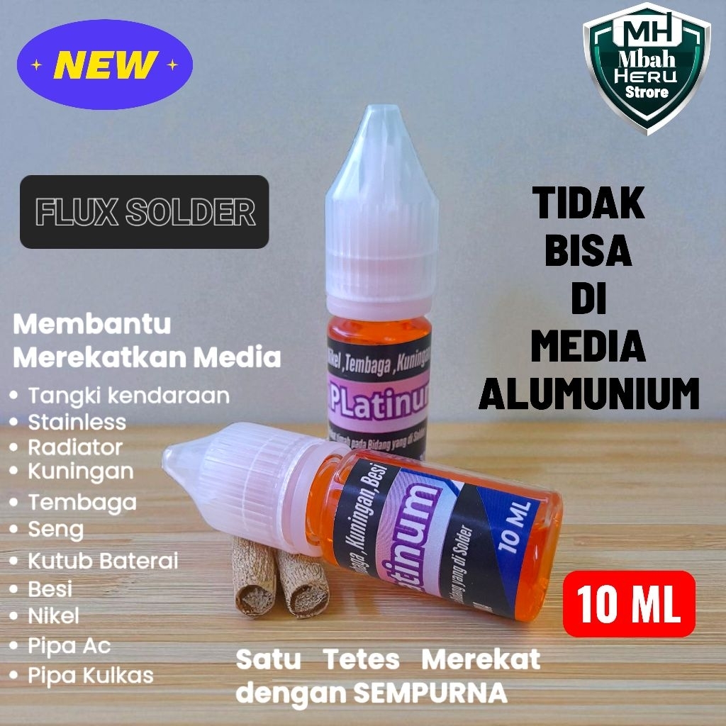 Flux Solder PLATINUM Flux PEREKAT stainles Tembaga Kuningan Besi Nikel Batrai
