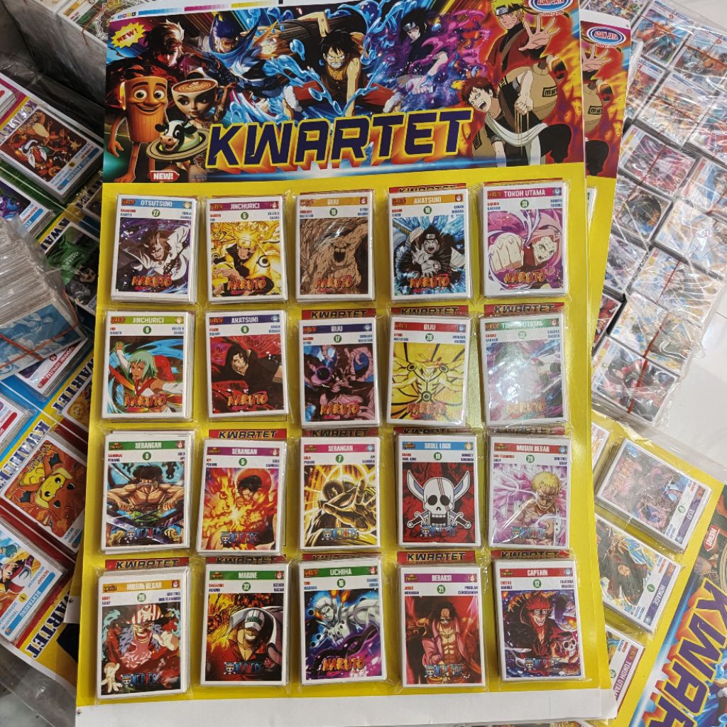 kwartet karaktet mainan kwartet viral