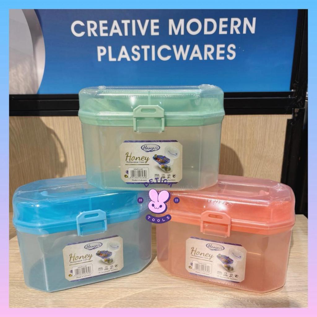 Kotak Obat P3K, Kotak Perkakas Susun Serbaguna, Tempat Perhiasanan Anak Hawaii 6185