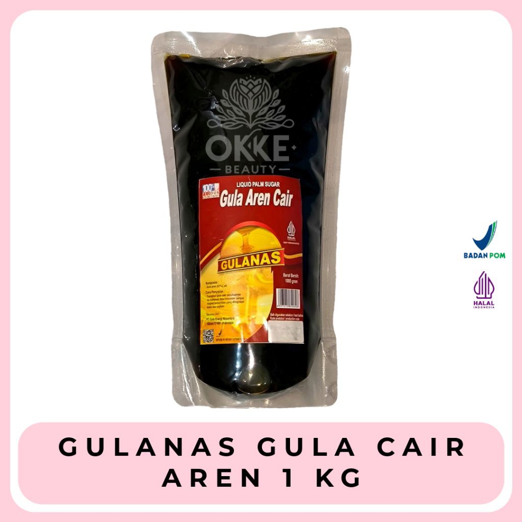 Gula Cair GULANAS 1 kg – Gula Aren | Liquid Sugar Untuk Kopi, Masakan & Minuman
