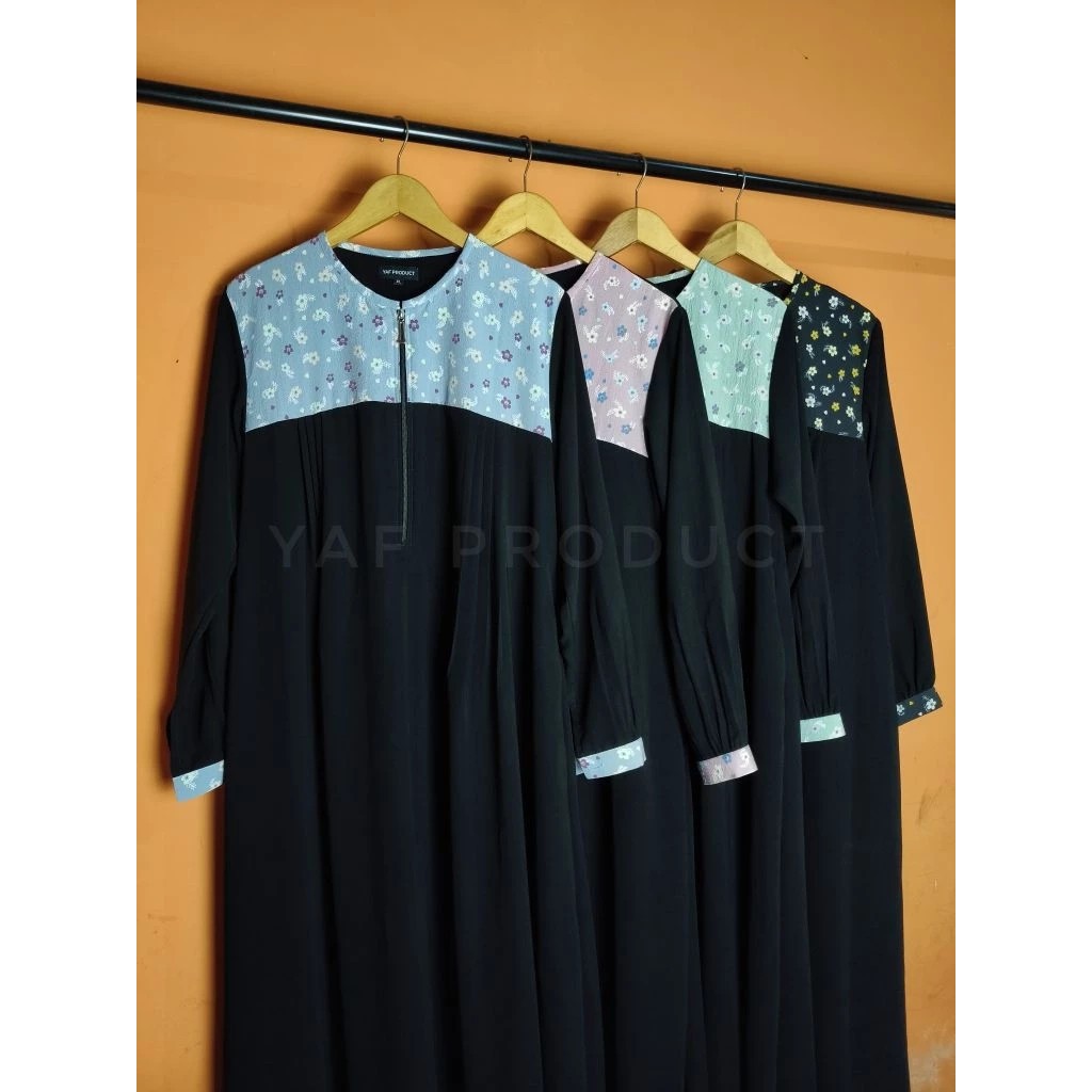 Gamis Akhwat Hafidzah by YAF Product | Jetblack Superior Bonanza