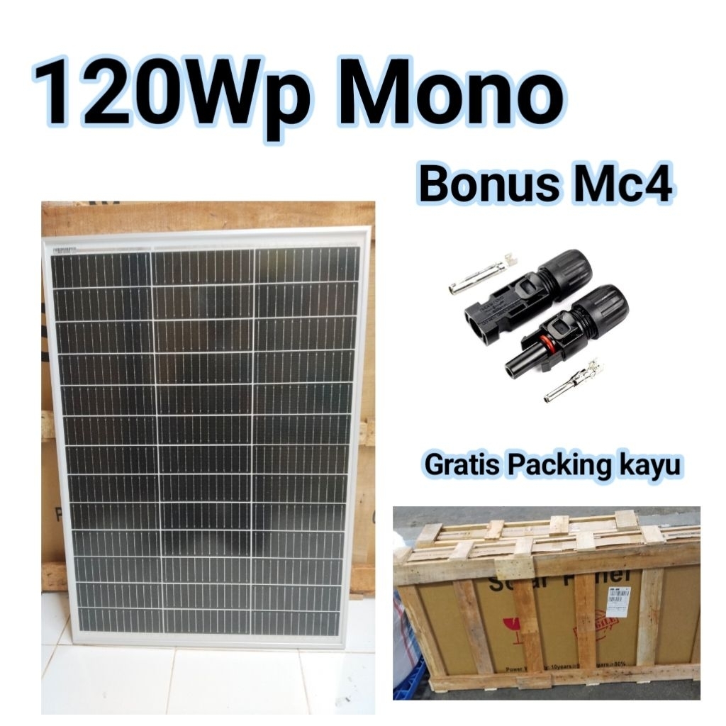 Solar Panel Maysun 120Wp Mono Solar Cell Panel Surya