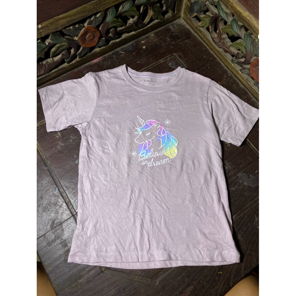 PL kaos anak GLOBAL WORK (6-8t)