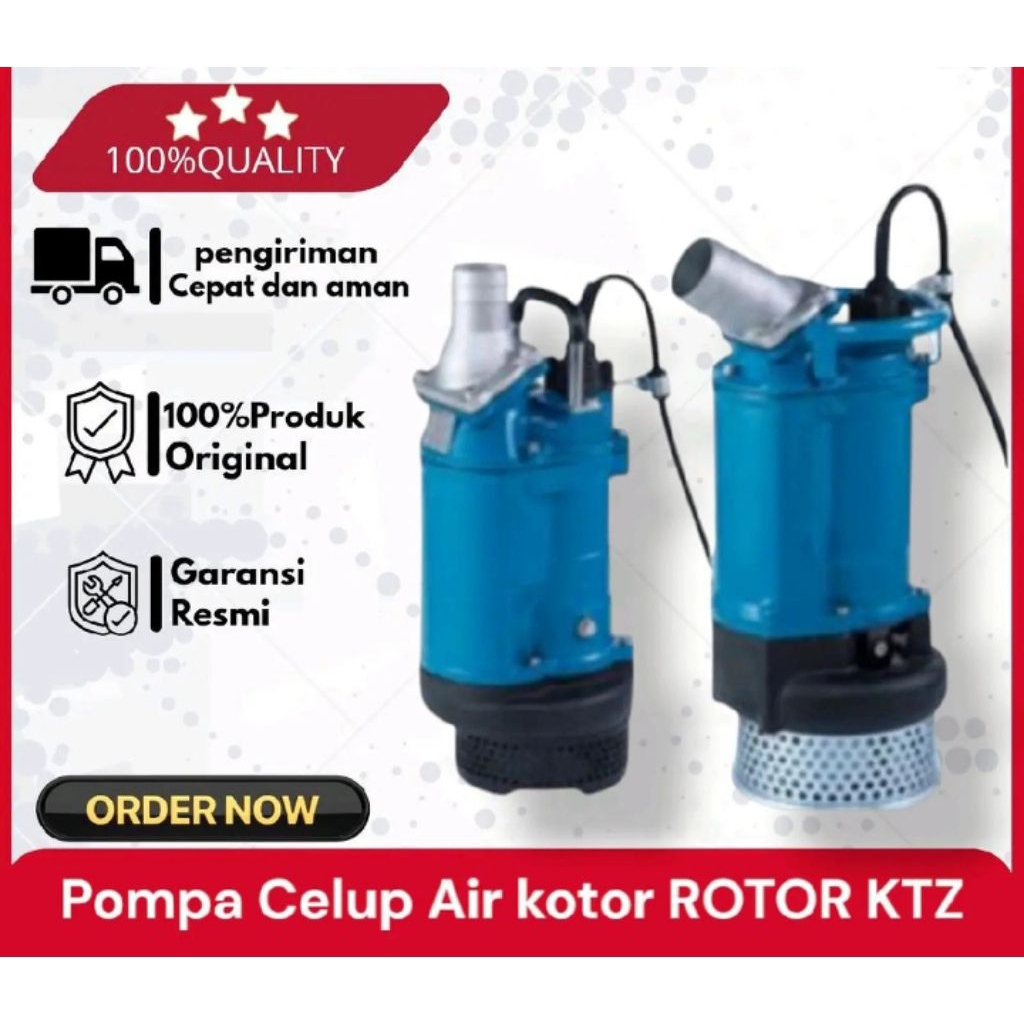 Pompa Celup Sewage Pump ROTOR KTZ 411 15Hp 3Phase 380V 2"