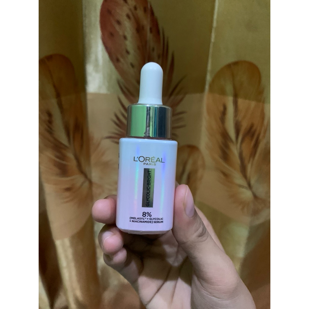 preloved loreal serum glycolic bright 15ml