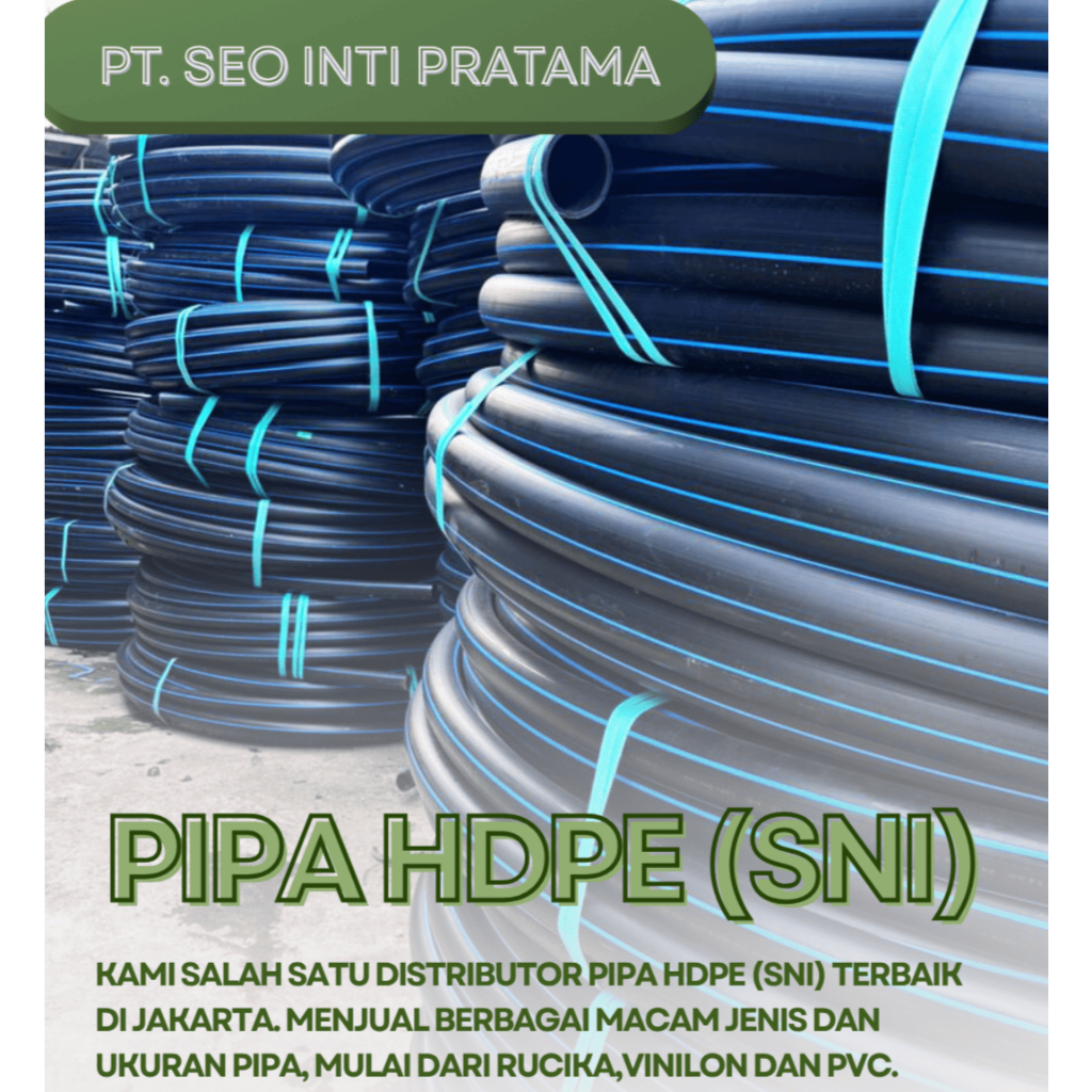 Pipa HDPE 1/2 inch (SNI) Rucika Pipa Air HDPE 1/2 Inch (20 mm) PN 10 Pipa Kualitas Bagus