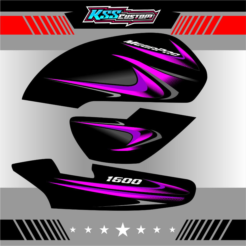 striping megapro hiu custom variasi striping mp hiu - striping honda mp hiu variasi custom
