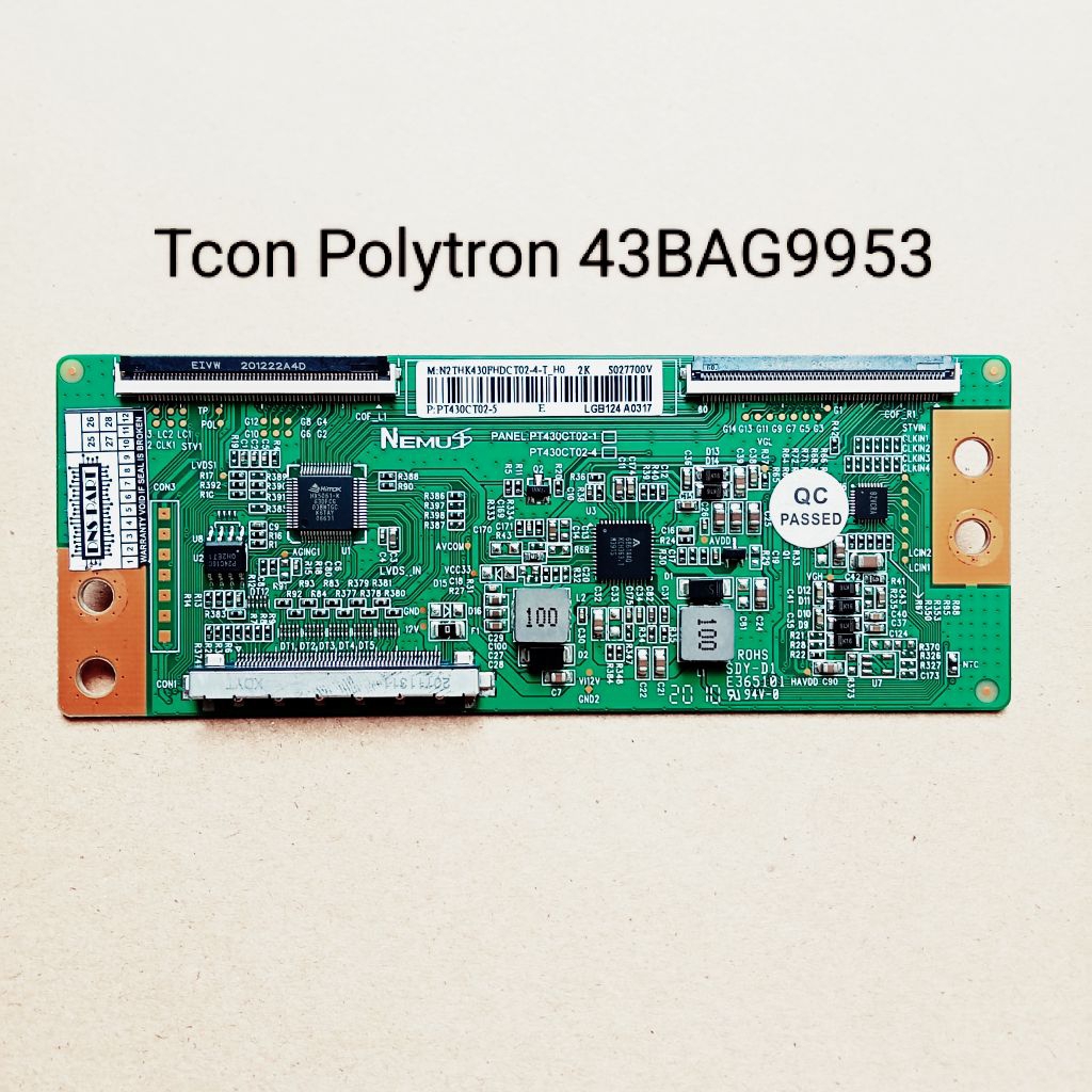 Tcon Tv LED Polytron Android Digital 43BAG9953 ( NEMUS )