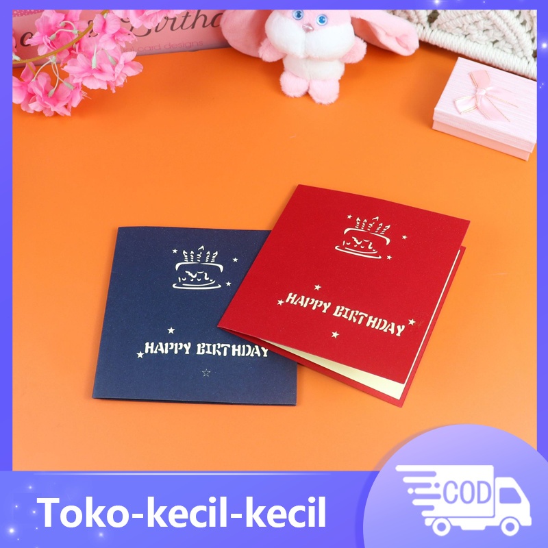 Happy Birthday Kartu Ucapan Pop Up 3D /Kartu Ucapan Lampu Dan Musik