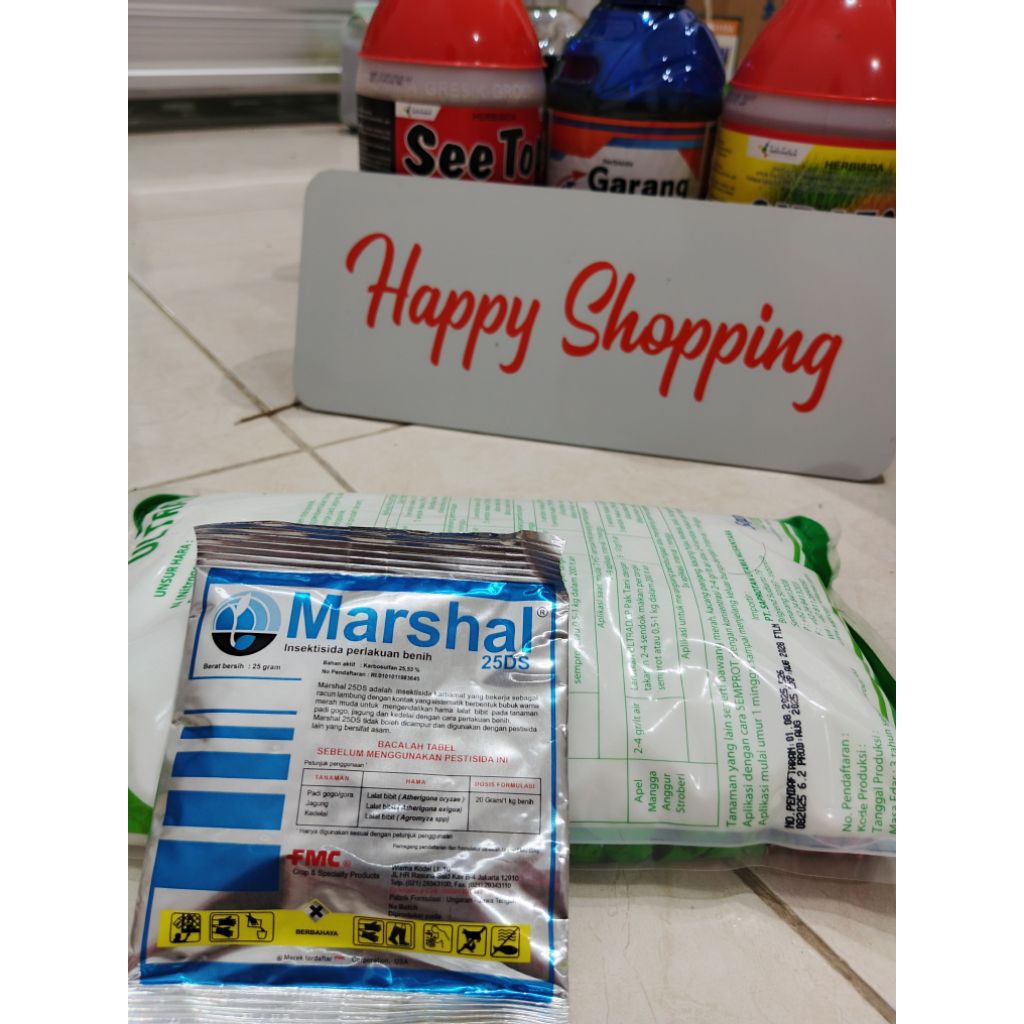 Marshal PAKETAN 3 SASET obat hama Yuyu sejenis kepiting sawah