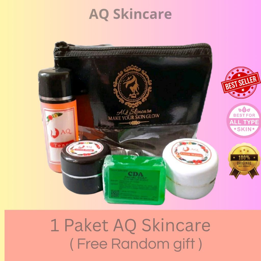 Paket Lengkap Cream AQ Skincare Original / Cream Pelembab Wajah Aq / Cream Pemutih Wajah
