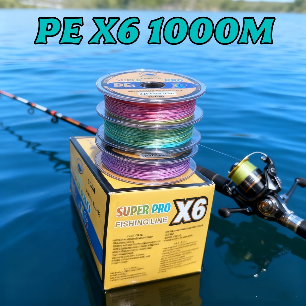 Senar Pancing PE X6 Power Libra Connecting 1000M / Tali PE Braid X6 Power Libra 1000 Meter