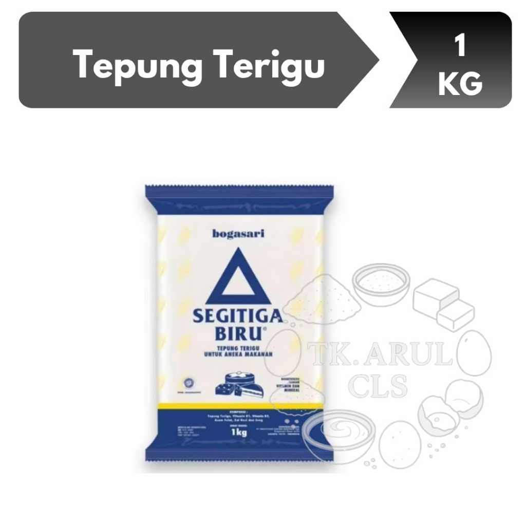 TEPUNG TERIGU SEGITIGA BIRU / TEPUNG TERIGU SEGITIGA BIRU 1 KG