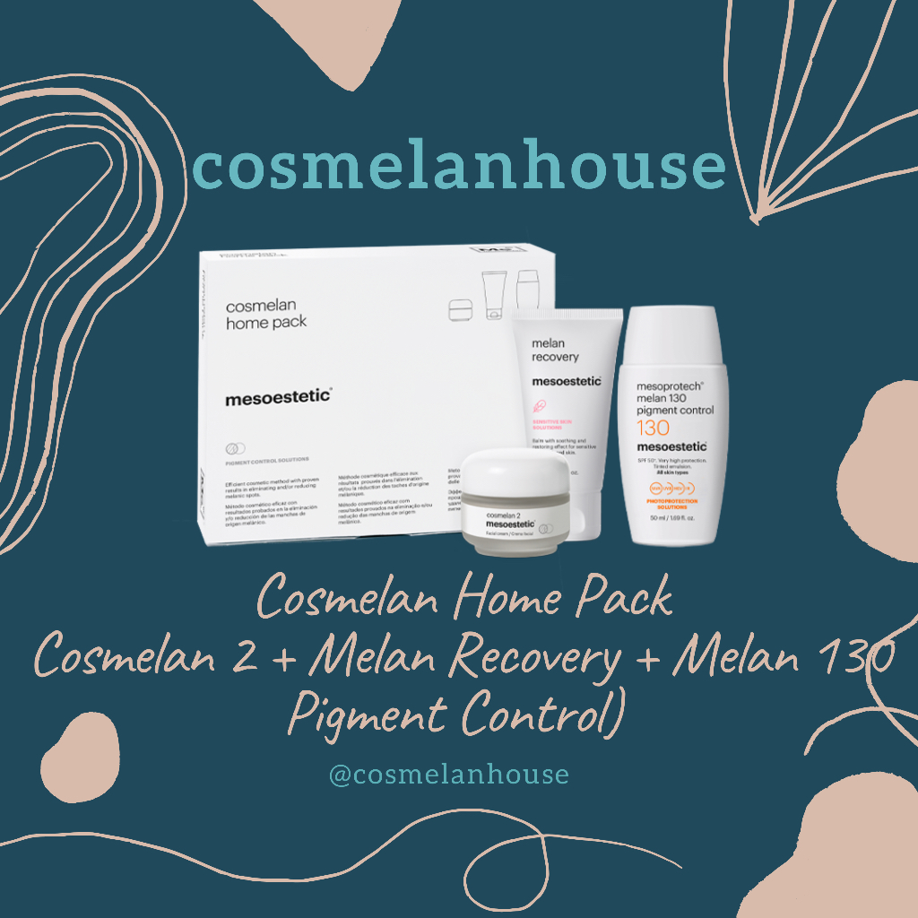 Cosmelan Home Pack Isi 3 Macam Paket Perawatan Flek Melasma Wajah Mesoestetic